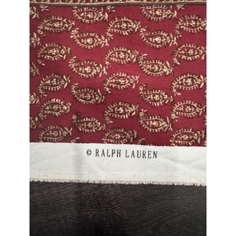 Ralph Lauren Vintage Upholstery Fabric 9+ Yards Discontinued NEW NOS 55"Wide Red - Picture 5 of 16